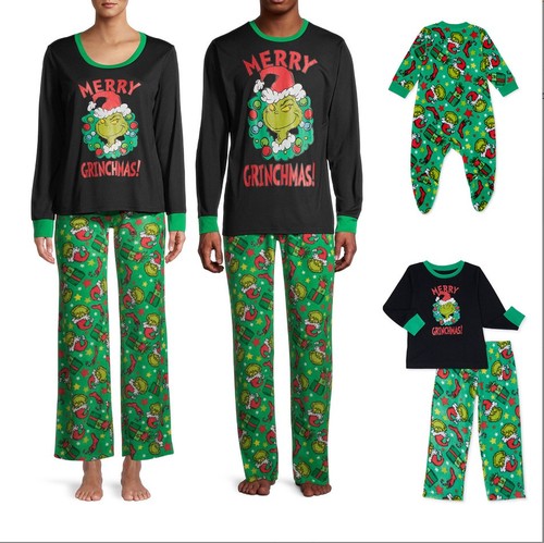 The grinch pigiama natalizio - the,
